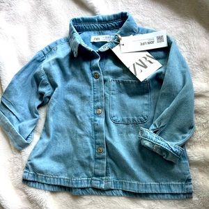 New Zara girls jacket. Soft material.